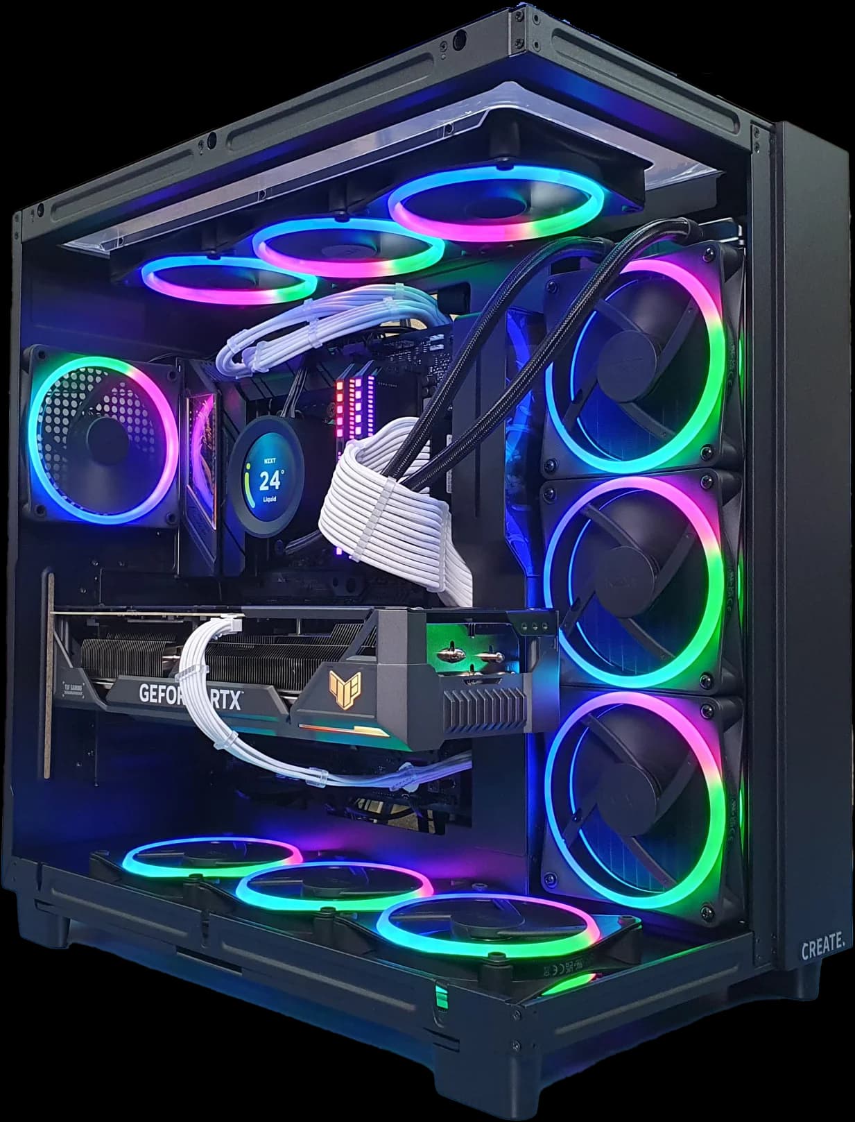 NZXT H9 Flow gaming PC with RTX 4080