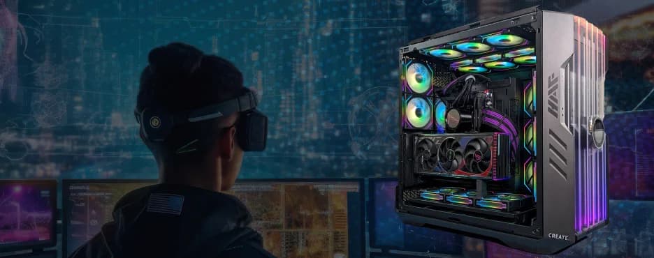 Custom gaming PC with Corsair HAF 700, RTX 4090, and Intel Core i9-13900KS
